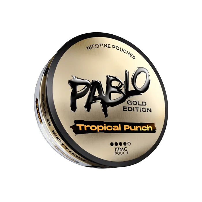 Tub of Tropical Punch 17mg Pablo Gold Edition Nicotine Pouches
