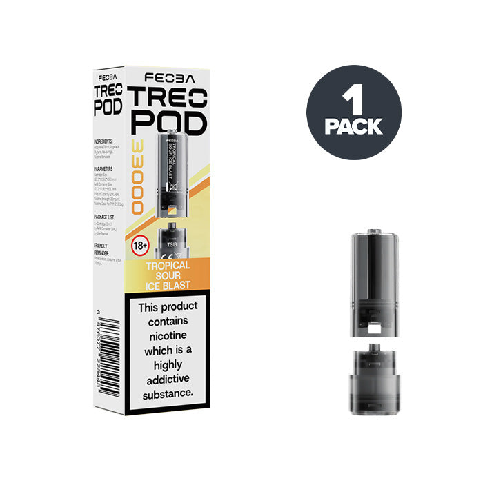 Tropical Sour Ice Blast Feoba Treo 33K Prefilled Pods