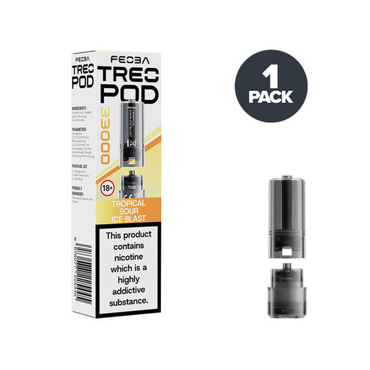 Tropical Sour Ice Blast Feoba Treo 33K Prefilled Pods