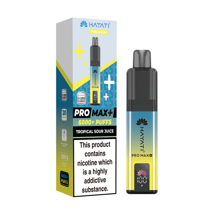 Tropical Sour Juice Hayati Pro Max Plus Kit and Box