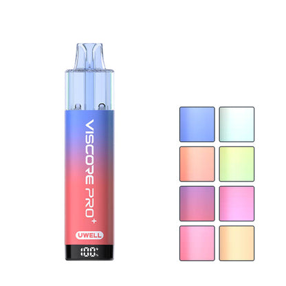 Uwell Viscore Pro+ Prefilled Pod Kit with eight squares showcasing eight out of ten available colours