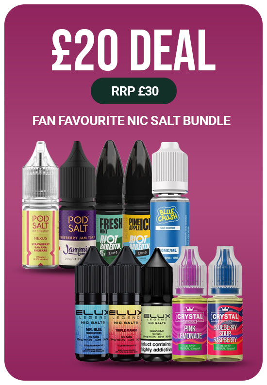 Image showing multiple nic salt e-liquid bottles