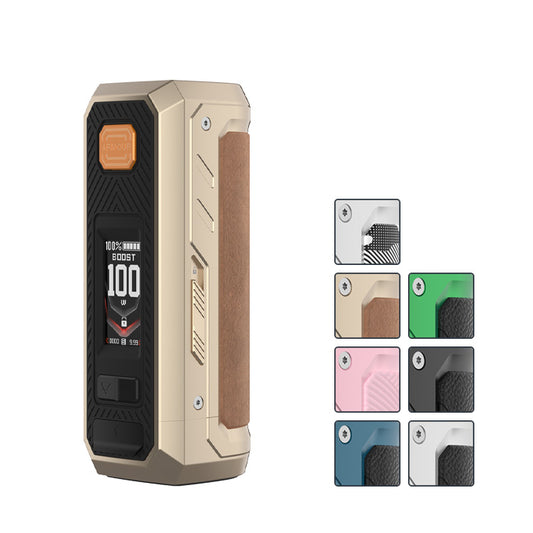 Vaporesso Armour Ultra Mod with seven squares showcasing all available colours