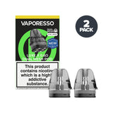 Vaporesso Luxe X Dual Mesh 0.6 Pods and box