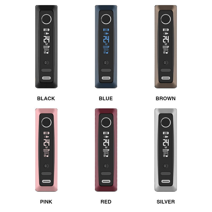 Vaporesso GTX One Pro Vape Mod with all available colours