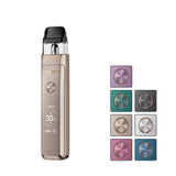 Vaporesso Xros Pro 2 Pod Kit with seven squares showcasing all the available colours