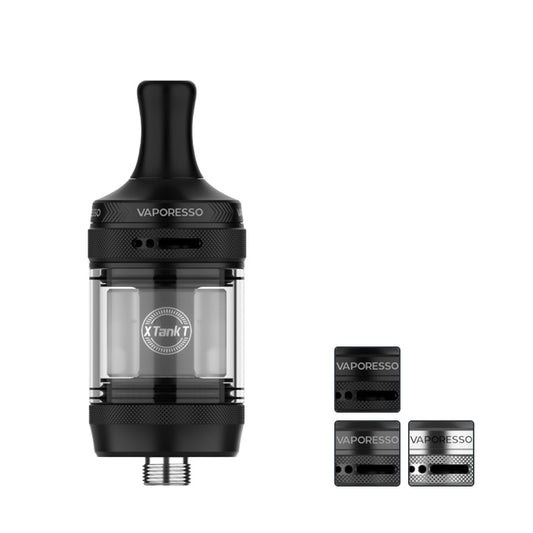Main Banner of Vaporesso XTank T Vape Tank with 3 squares showcasing all colours.
