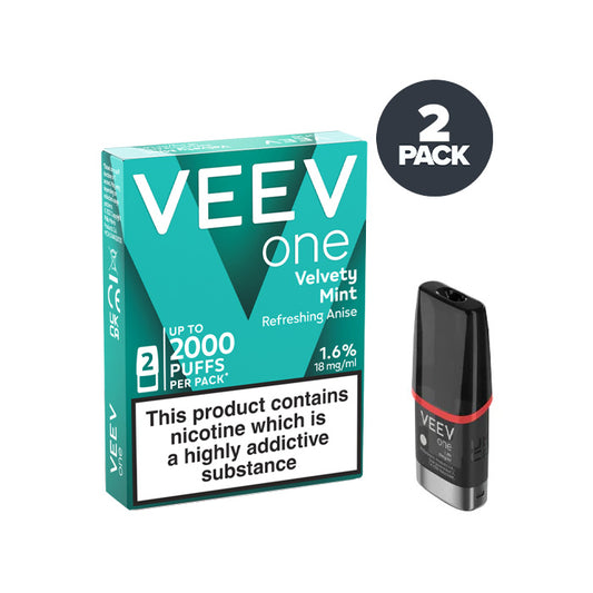 Velvety Mint Veev One Prefilled Pod and Box