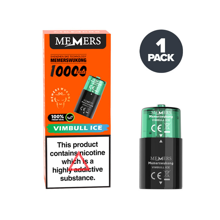 Vimbull Ice Memers Wukong V10000 Prefilled Pod and Box