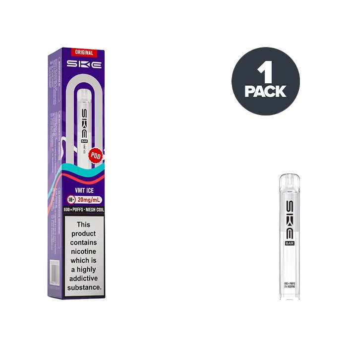 VMT Ice SKE Bar 600 Prefilled Pod and Box