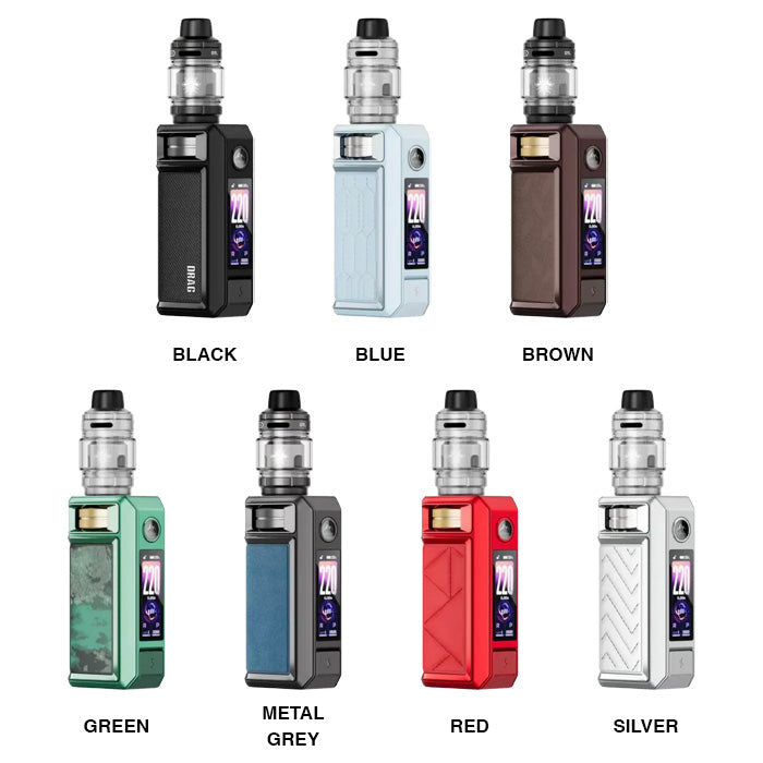 Voopoo Drag 6 Vape Kit with all available colours