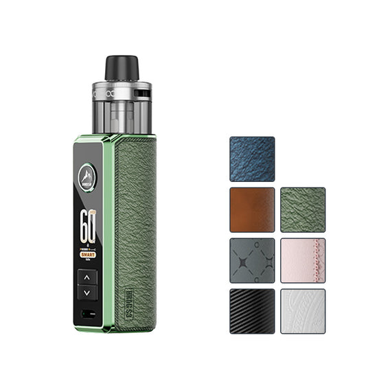 Voopoo Drag S3 Pod Kit with seven squares colours showcasing all available colours