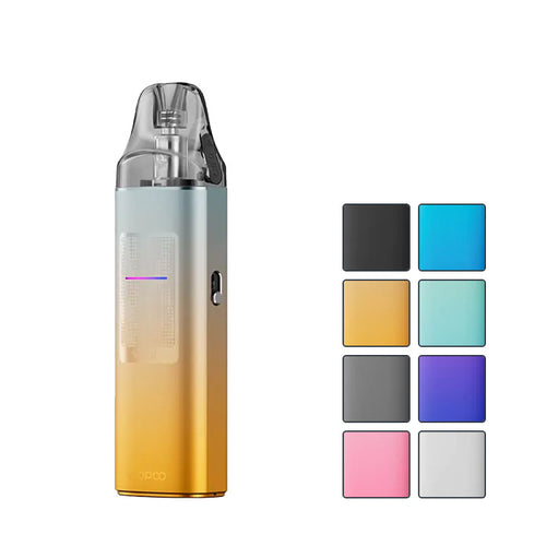 VooPoo Vinci S Pod Kit with eight squares showcasing all available colours