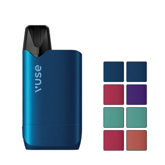 Vuse Reload Box Pod Kit with eight colour squares showcasing all available colours