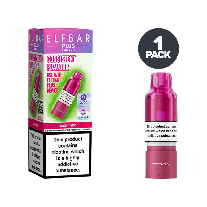Watermelon Elf Bar Plus Refill Pack