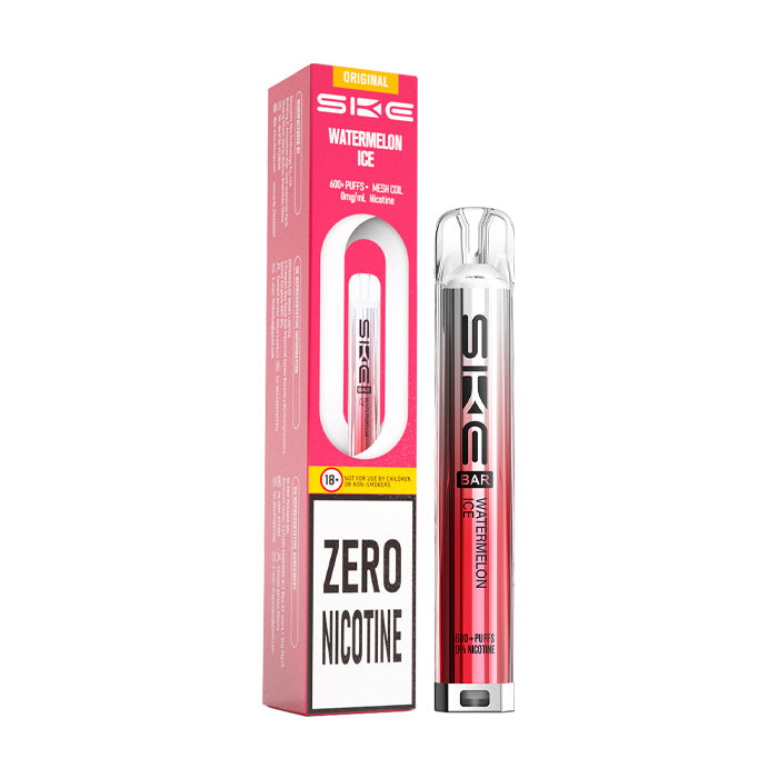 Watermelon Ice SKE Bar 600 0mg Prefilled Pod Kit and Box