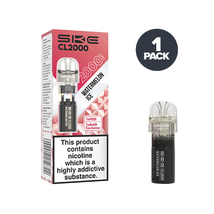 Watermelon Ice SKE CL2000 Prefilled Pods