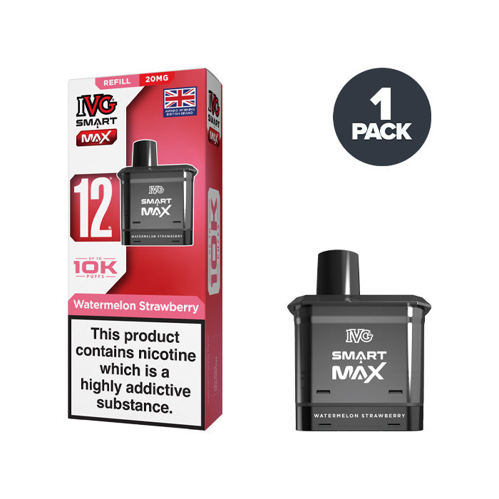 Watermelon Strawberry IVG Smart Max 20mg Refill Pack and Box