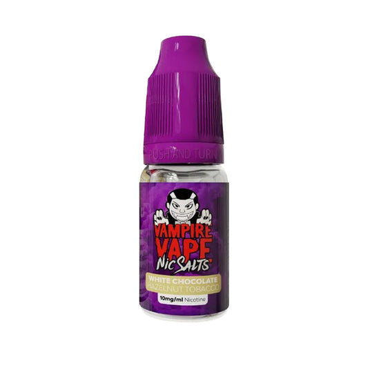White Chocolate Hazelnut Tobacco Nic Salt E-Liquid by Vampire Vape