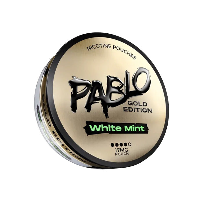 Tub of White Mint 17mg Pablo Gold Edition Nicotine Pouches