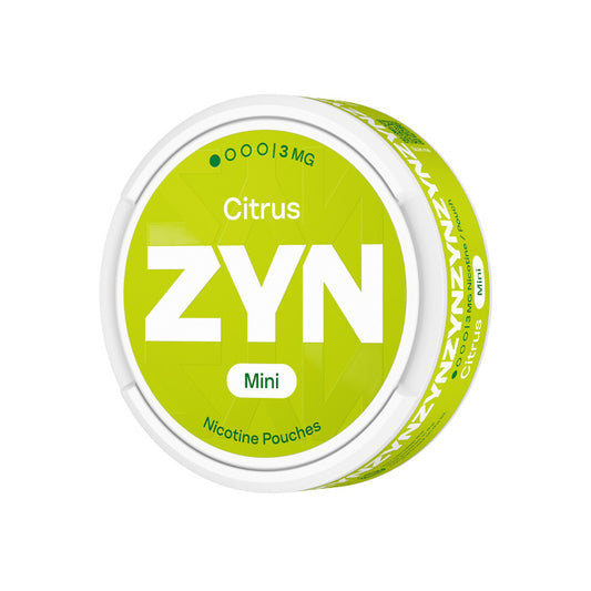 Tub of Twenty ZYN Citrus Mini 3mg Nicotine Pouches