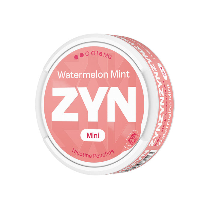 Tub of Twenty ZYN Watermelon Mint Mini 6mg Nicotine Pouches