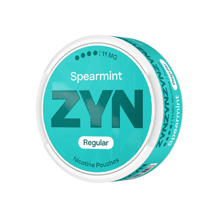 Tub of 20 Zyn Spearmint Regular Nicotine Pouches 11mg
