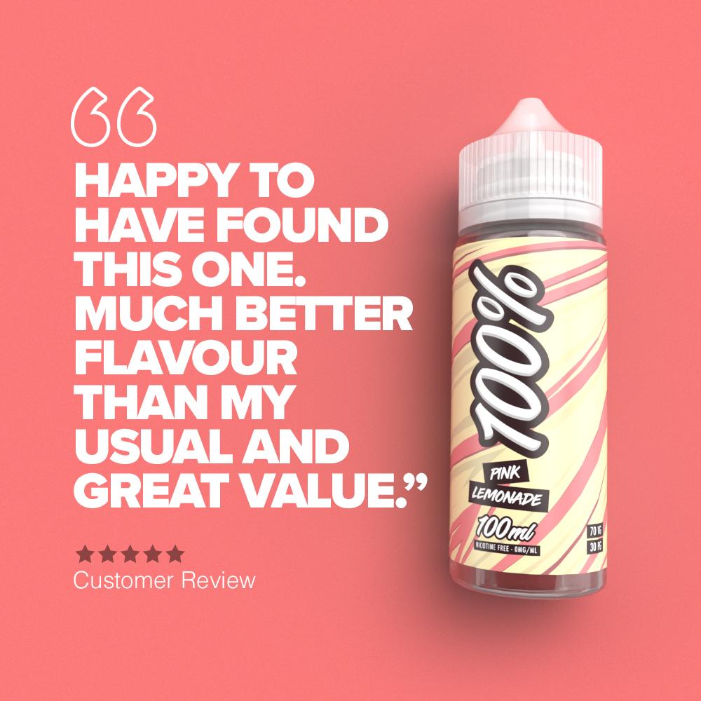 100% Pink lemonade - Customer Review