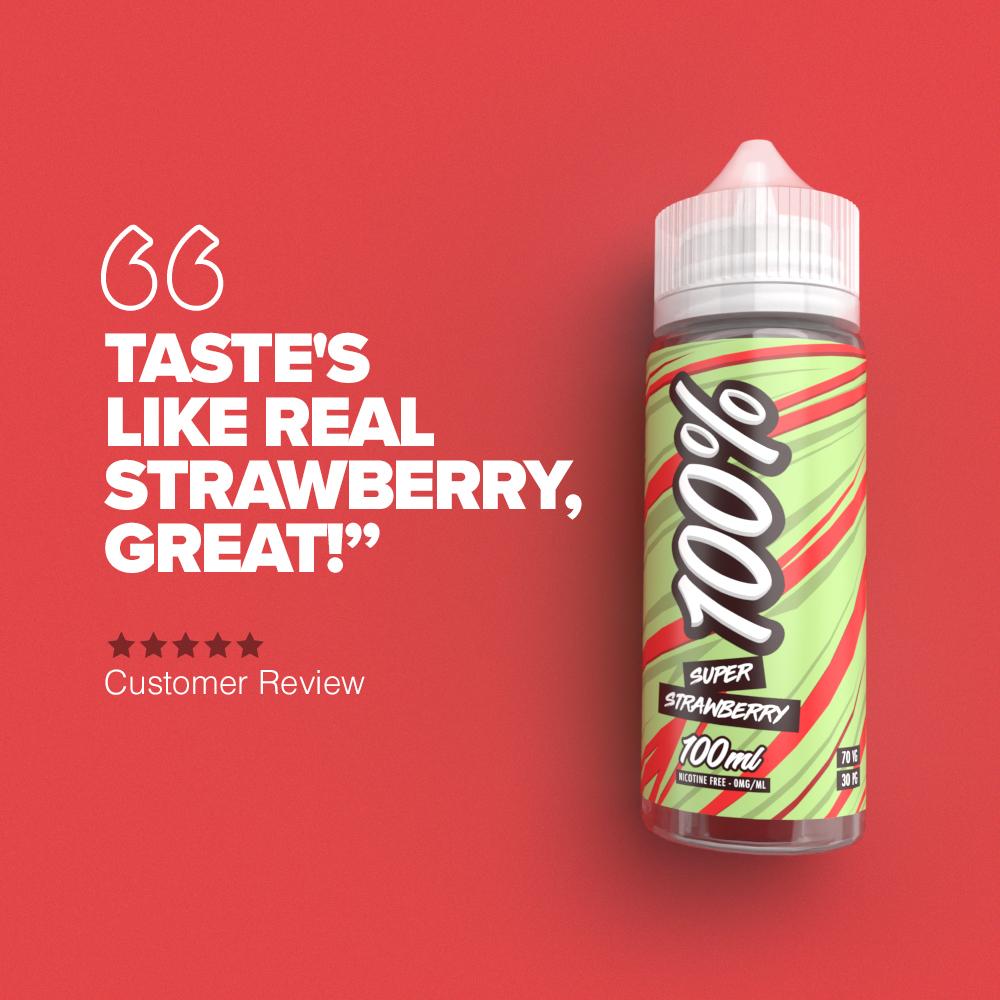 100% Super Strawberry  - Customer Review