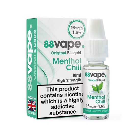 88Vape Menthol Chill 10ml E-Liquid