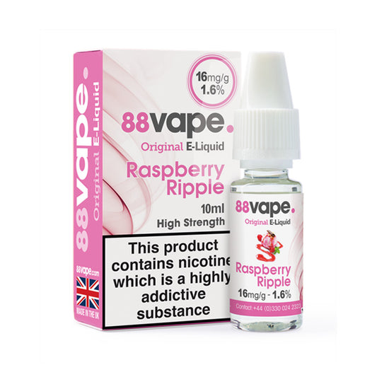 88Vape Raspberry Ripple 10ml E-Liquid