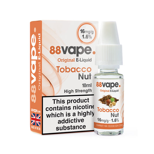 88Vape Tobacco Nut 10ml E-Liquid
