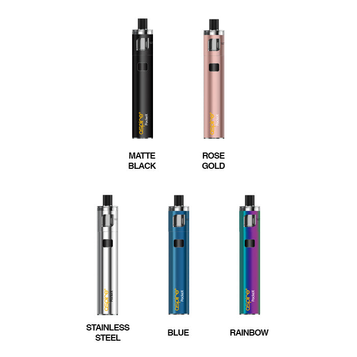 Aspire Pockex Starter Vape Kit | 2 Free E-Liquids Aspire Pockex Starter Vape Kit | 2 Free E-Liquids