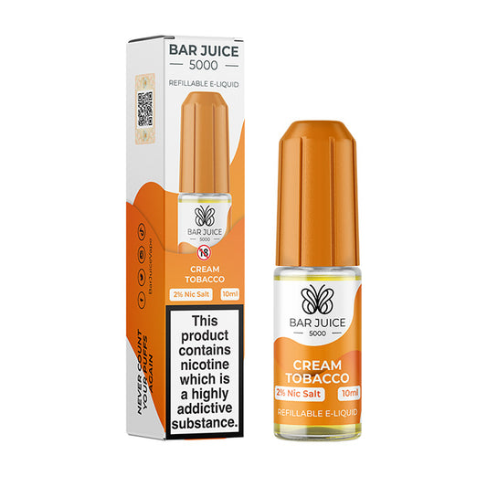 Bar Juice Cream Tobacco 10ml Nicotine Salt E-Liquid