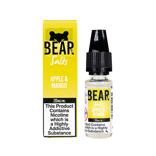 Bear Salts Apple and Mango 10ml bottle and box