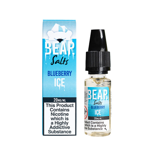 Bear Salts Blueberry Ice 10ml Nic Salt and Box