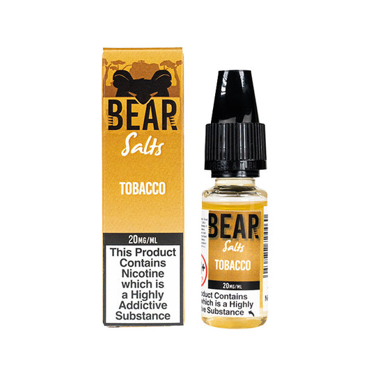 Bear Salts Tobacco 10ml Nic Salt with Box