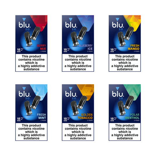 Blu 2.0 Pods All Flavours