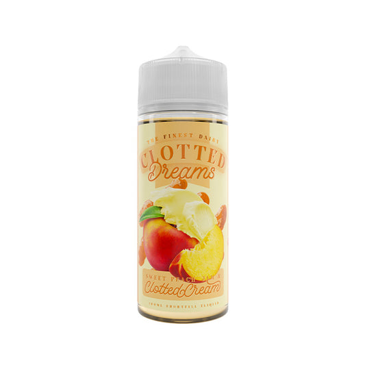 Clotted Dreams Sweet Peach Jam Clotted Cream 100ml Shortfill E-Liquid