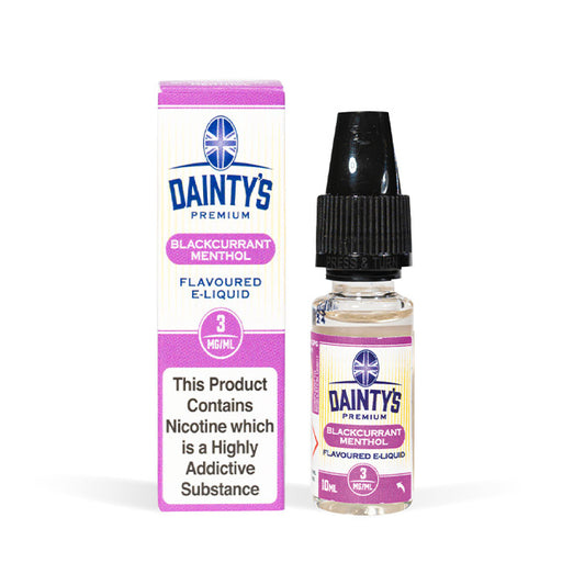 Daintys 10ml E-Liquid Blackcurrant Menthol