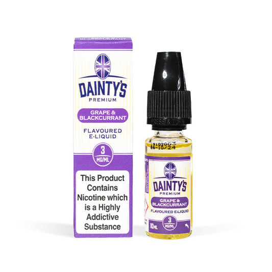 Daintys 10ml E-Liquid Grape and Blackcurrant