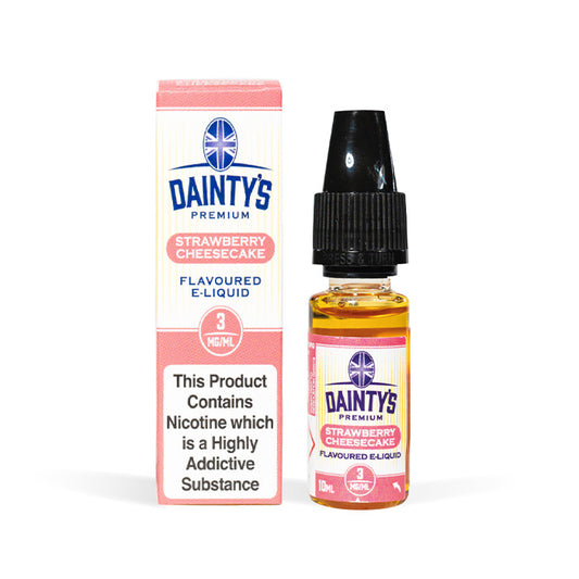 Daintys 10ml E-Liquid Strawberry Cheesecake