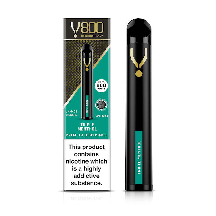 Dinner Lady V800 Disposable Kit triple menthol