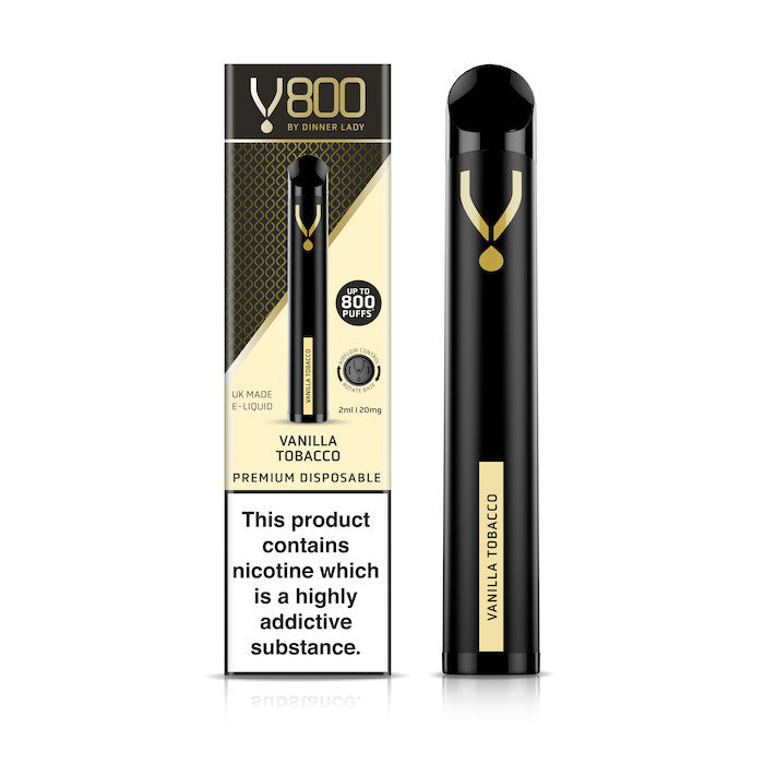 Dinner Lady V800 Disposable Kit vanilla tobacco