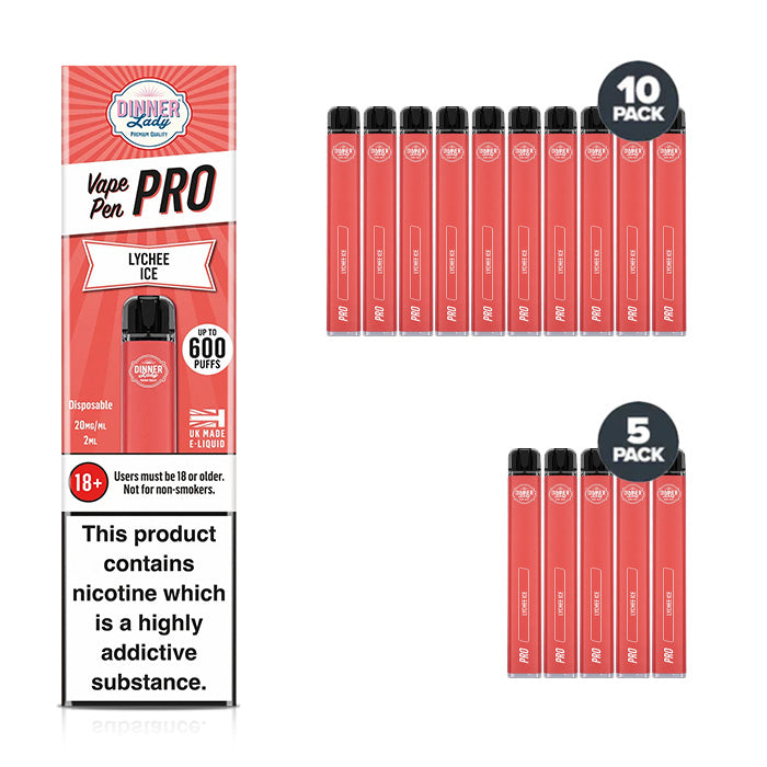 Dinner Lady Vape Pen Pro Disposable Lychee Ice