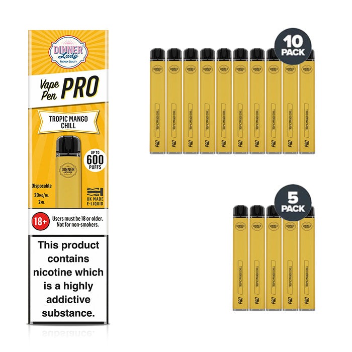 Dinner Lady Vape Pen Pro Disposable Tropic Mango Chill