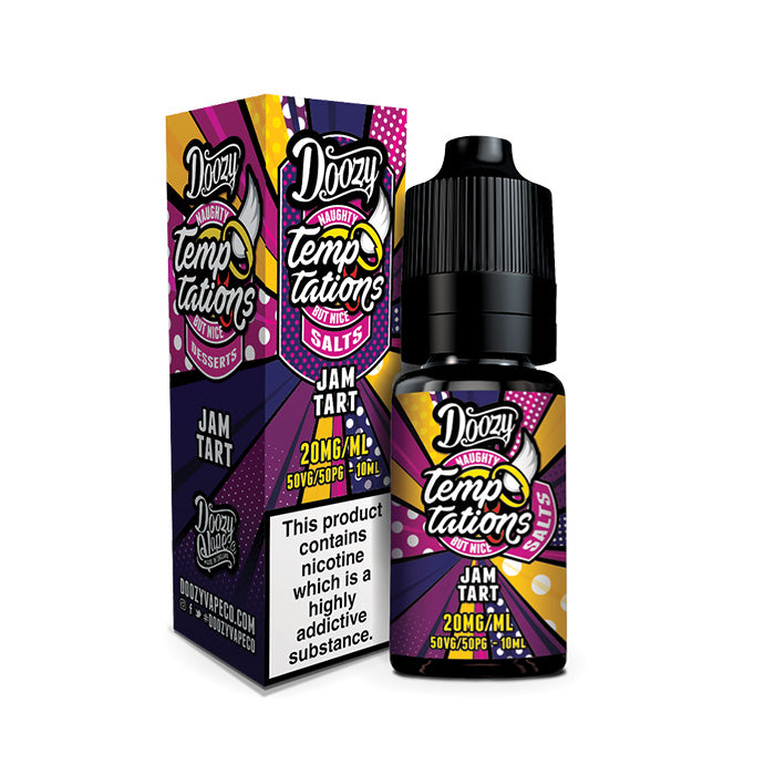 Doozy Vape Temptations Jam Tart 10ml Nic Salt E-Liquid