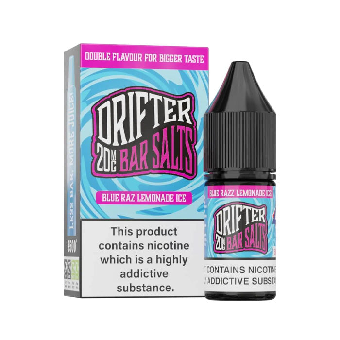 Drifter Bar Salts 10ml E-Liquid Blue Razz Lemonade Ice