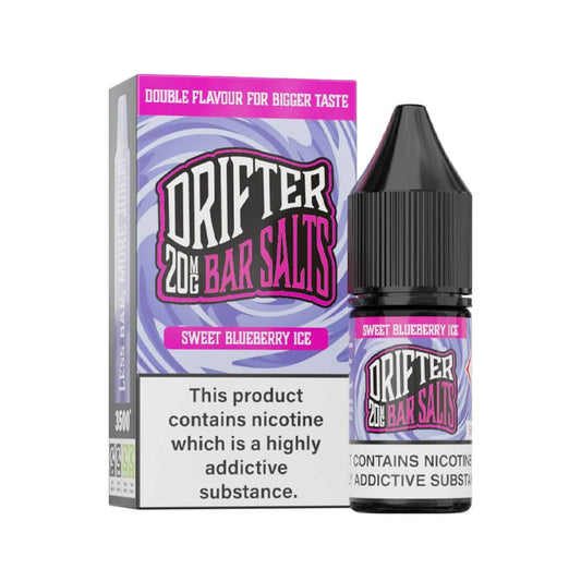 DrifterBar Salts 10ml E-Liquid Sweet Blueberry Ice