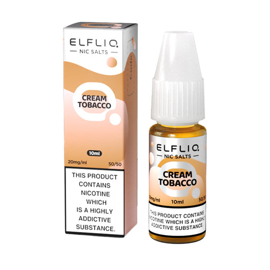 ELFLIQ 10ml Nic Salt Cream Tobacco